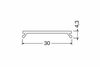 LED liistu profiili kate Topmet IRM CLICK, valge, 2 m