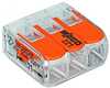 Juhtmeliitmik Wago 221-413, 3 x 0,5 - 4 mm, 32 A, 20 tk