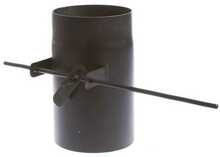 Kamina ühendustoru Wadex, 160 mm, 2 mm, 25 cm, must, siibriga