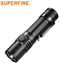 Taskulamp Superfire A20, 1700 lm, 20 W, IP44, laetav USB C, 21700 4000 mAh akuga
