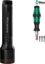 Taskulamp Ledlenser P6R Core koos WERA komplektiga