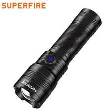 Taskulamp Superfire L16-T, 890 lm, 15 W, USB C, 18650 3400 mAh, IP43