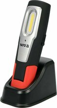 Töölamp Yato YT-08558, 6W COB, 600 lm + 250 lm, must/punane