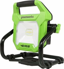 Akutoitega töövalgusti Greenworks G40WL, 40 V, must/roheline