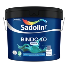 Sisevärv Sadolin Bindo 10, poolmatt, 9 L, valge