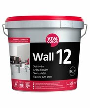 Seinavärv Vivacolor Wall 12, valge, 4,8 L