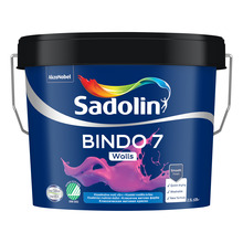 Sisevärv Sadolin Bindo 7, matt, BW baas, 9 L, valge
