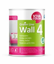 Seinavärv Vivacolor Green Line Wall 4, 0,9 L, matt, valge