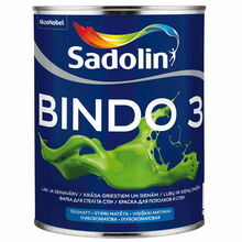 Sisevärv Sadolin Bindo 3, BW baas, 0,9 L, täismatt, valge