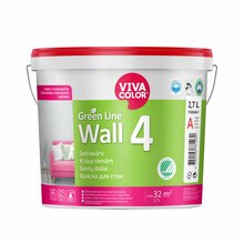 Seinavärv Vivacolor Green Line Wall 4, 2,7 L, matt valge