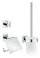 Tualetitarvikute komplekt Grohe QuickFix Start Cube 41123000, läikiv kroom