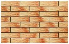 Klinkerplaat Cerrad Atakama Rustik 6,5 x 24,5 x 0,65 cm, kollane/oranž