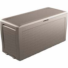 Aia hoiukast Keter Samoa Rattan Box, 270 L, 117 x 45 x 57 cm, beež