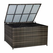 Padjakast Home4you Wicker, 140 x 80 x 65 cm, 203 L, tumepruun