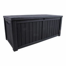 Aia hoiukast Home4you Praia, 450 L, 143 x 67.5 x 60.5 cm, must