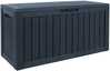 Aia hoiukast Home4you Bomm, 117.5 x 47.5 x 59 cm, 300 L, must