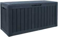 Aia hoiukast Home4you Bomm, 117.5 x 47.5 x 59 cm, 300 L, must