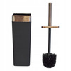 Tualetiharja Sepio Murcia Black, must/pronks, ABS/kumm