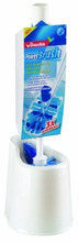 Tualetiharja komplekt Vileda PowerBrush 125505, 14 x 42 x 12 cm, sinine/valge