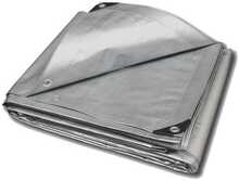 Koormakate Terra 695375, 6 x 8 m, 120 g/m2, hõbe