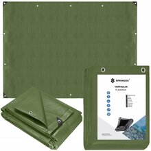 Koormakate Springos GA2131, 4 x 5 m, 120g/m2, roheline