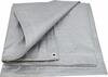Brezent AW-Tools AW68072, 6 x 8 m, 120g, hõbe