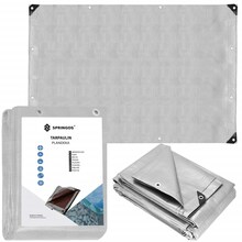 Brezent Springos, 5 x 4 m, 130 g/m2, hall