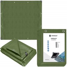 Koormakate Springos GA2132, 4 x 4 m, 120g/m2, roheline