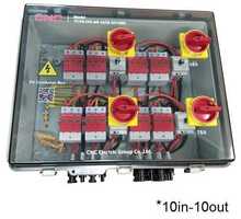 PV lahutuskilp CNC, DC 10in-10out, IP66, 1000V, veekindel