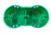 2-pesaline kipsikarp Liregus ĮID2-66-003, 141,4 x 73,3 x 46,5 mm, roheline