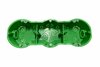 Paigalduskarp Liregus ĮID3-66-003, 3-kohaline, 193,15 x 73,3 x 46,5 mm, roheline