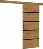 Lükanduks ADRK Furniture Muschu 96, 96 x 205 x 1.6 cm, pruun/must