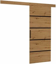 Lükanduks ADRK Furniture Muschu 96, 96 x 205 x 1.6 cm, pruun/must