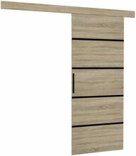 Liuguks ADRK Furniture Muschu 96, 96 x 205 x 1.6 cm, beež/tamm/must