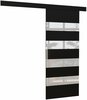 Liuguks ADRK Furniture Milou 96, 96 x 205 x 1.6 cm, valge/must/must