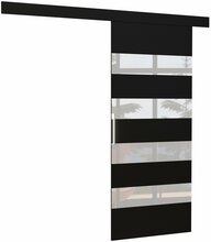 Liuguks ADRK Furniture Milou 96, 96 x 205 x 1.6 cm, valge/must/must