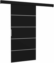 Liuguks ADRK Furniture Biella 86, 86 x 205 x 1.6 cm, must