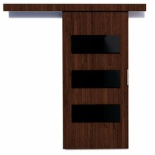 Liuguksed ADRK Furniture Ares 96, 96 x 205 x 1.6 cm, pruun/Wenge