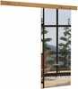 Liuguks ADRK Furniture Tess 96, 96 x 205 x 1.6 cm, pruun/must