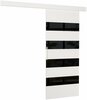 Liuguks ADRK Furniture Milou 96, 96 x 205 x 1.6 cm, must/valge
