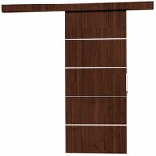 Lükanduks ADRK Furniture Biella 76, 76 x 205 x 1.6 cm, wenge/pruun