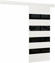 Liuguks ADRK Furniture Milou 96, 96 x 205 x 1.6 cm, must/valge