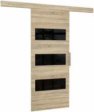 Liuguks ADRK Furniture Ares 106, 106 x 205 x 1.6 cm, Sonoma, tamme värv