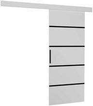 Lükanduks ADRK Furniture Muschu 96, 96 x 205 x 1.6 cm, valge/must