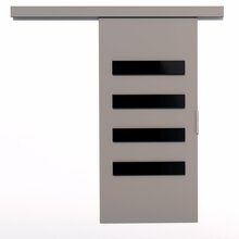 Lükanduksed ADRK Furniture Forli 106, 106 x 205 x 1.6 cm, hall/must