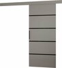 Lükanduks ADRK Furniture Muschu 86, 86 x 205 x 1.6 cm, hall/must
