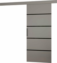 Lükanduks ADRK Furniture Muschu 86, 86 x 205 x 1.6 cm, hall/must
