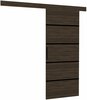 Lükanduks ADRK Furniture Muschu 96, 96 x 205 x 1.6 cm, tumepruun/šokolaad