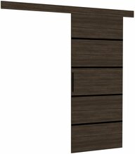Lükanduks ADRK Furniture Muschu 96, 96 x 205 x 1.6 cm, tumepruun/šokolaad