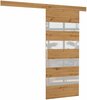 Lükanduks ADRK Furniture Milou 86, 86 x 205 x 1.6 cm, pruun/valge